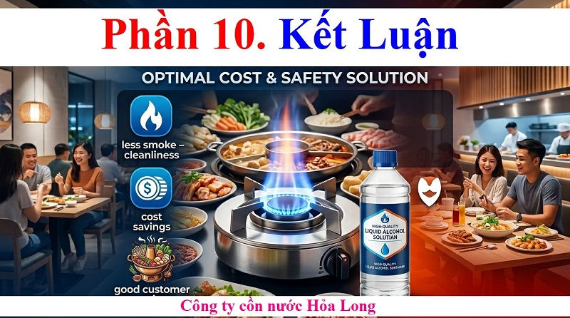 Cồn Nước Cho Nhà Hàng – Giải Pháp Nhiên Liệu An Toàn, Tiết Kiệm Và Hiệu Quả